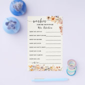 Fall Wildblumen wünscht bald Mrs. Card zu werden Flyer (Einzeln)