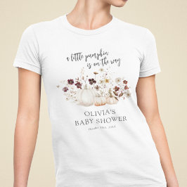 Fall Wildflower Baby Shower Tri-Blend Shirt