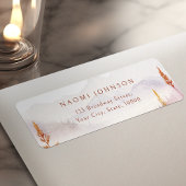 Fall Wildflower Mountain Rustic Return Address