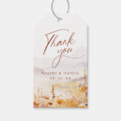 Fall Wildflower Mountain Rustic Thank You Favors Geschenkanhänger (Vorderseite)