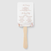 Fall Wildflower Mountain Rustic Wedding Programs Fächer (Rückseite)