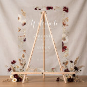 Fall Wildflowers Floral Wedding Acrylschild