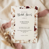 Fall Wildflowers Floral Wedding Einladung