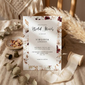 Fall Wildflowers Floral Wedding Einladung