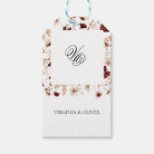 Fall Wildflowers Floral Wedding Geschenkanhänger (Vorderseite)
