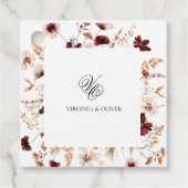 Fall Wildflowers Floral Wedding Geschenkanhänger (Vorderseite)
