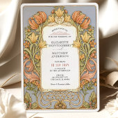 Fall William Morris Wedding Einladung