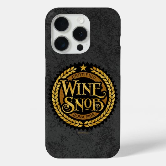 Fall "Wine Snob Case-Mate iPhone" iPhone Hülle (Rückseite)