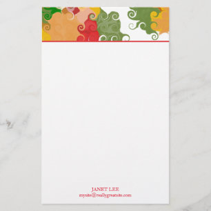 Fall Wirbel Briefpapier