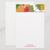 Fall Wirbel Briefpapier (Vorne/Hinten)