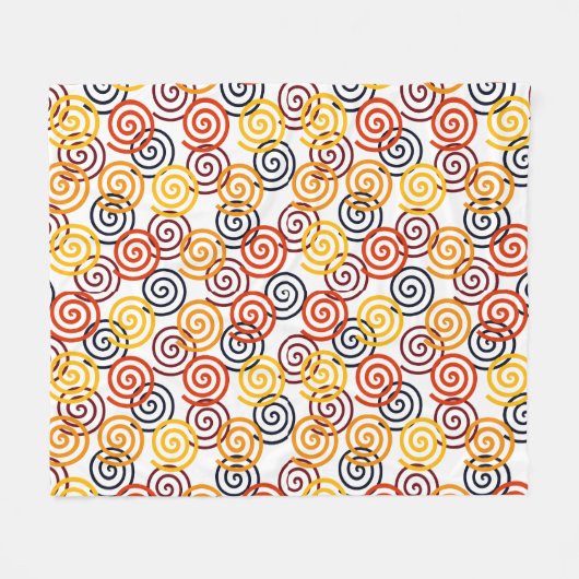 Fall Wirbel Fleecedecke (Vorderseite (Horizontal))