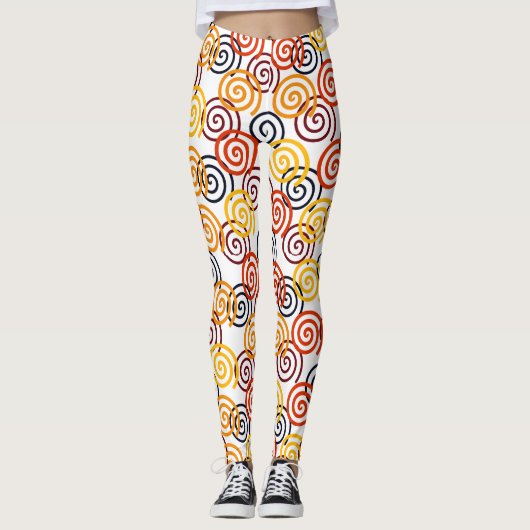 Fall Wirbel Leggings (Vorderseite)