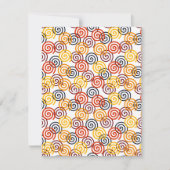 Fall Wirbel Mitteilungskarte (Vorderseite)