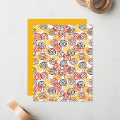 Fall Wirbel Mitteilungskarte (Vorderseite/Rückseite Beispiel)