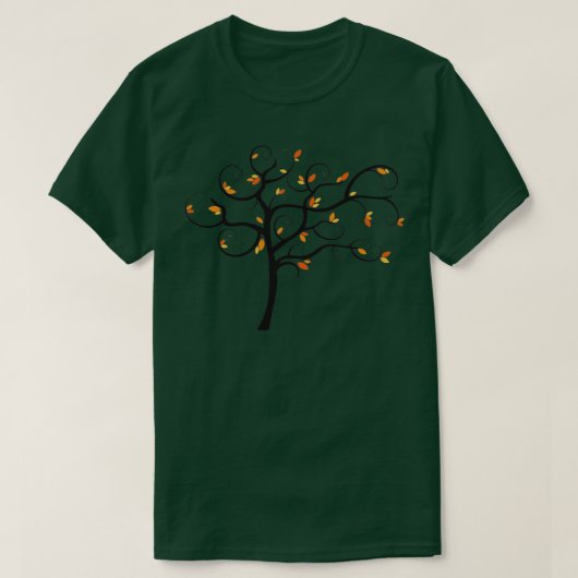 Fall Wirbler Baum T-Shirt (Design vorne)
