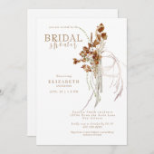 Fall Wispy Boho White Brautparty Einladung (Vorne/Hinten)