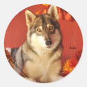 Fall Wolf Sticker (Vorderseite)