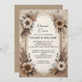 Fall Wood Paperie Gerecycelt Paper Probe Dinner Einladung (Vorne/Hinten)