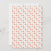 Fall Woodland Animals Baby Showeinlage Einladung (Rückseite)