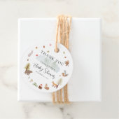 Fall Woodland Animals Boys Baby Dusche Vielen Dank Geschenkanhänger (Beispiel)