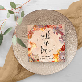 Fall Woodland Animals Kinderdusche Personalisiert Serviette