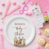 Fall Woodland Deer Baby Dusche Pappteller (Party)
