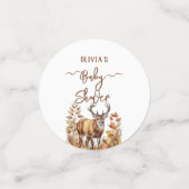 Fall Woodland Deer Baby Showballon Konfetti (Klein Vorderseite)