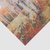 Fall Woodland Fern Forest Birch Trees Seidenpapier (Ausschnitt)