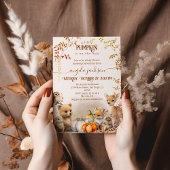 Fall Woodland Little Pumpkin Baby Dusche Einladung
