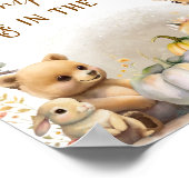 Fall Woodland Little Pumpkin Baby Showspiel Poster (Ecke)