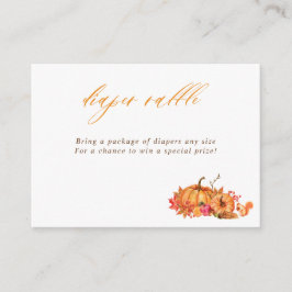 Fall Woodland Pumpkins & Blätter Display Dusche Begleitkarte