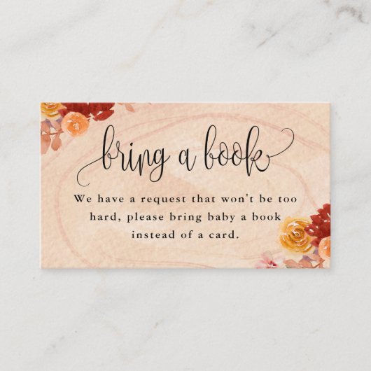 Fall Woodland Tiere bringen eine Buchungskarte mit Visitenkarte (Vorderseite)