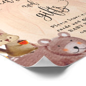 Fall Woodland Tiere Karten und Geschenke Zeichen Poster (Ecke)