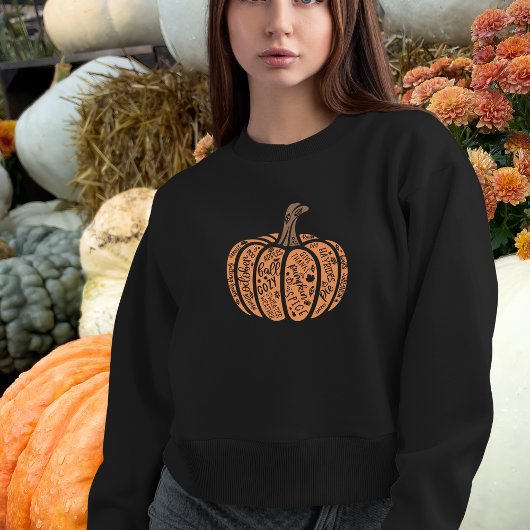 Fall Words Pumpkin Sweatshirt