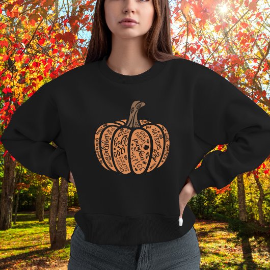 Fall Words Pumpkin Sweatshirt