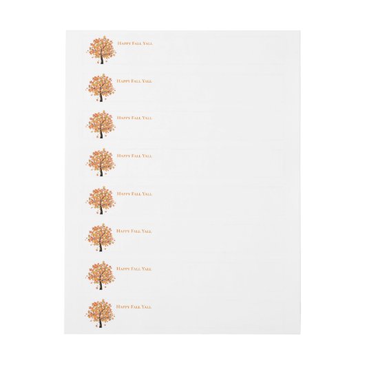 Fall-Wrap um das Mailing-Label (Bogen)