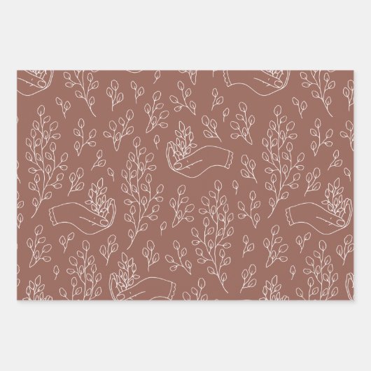 Fall Wrapping Paper-Set 3 Blätter (Vorderseite 2)