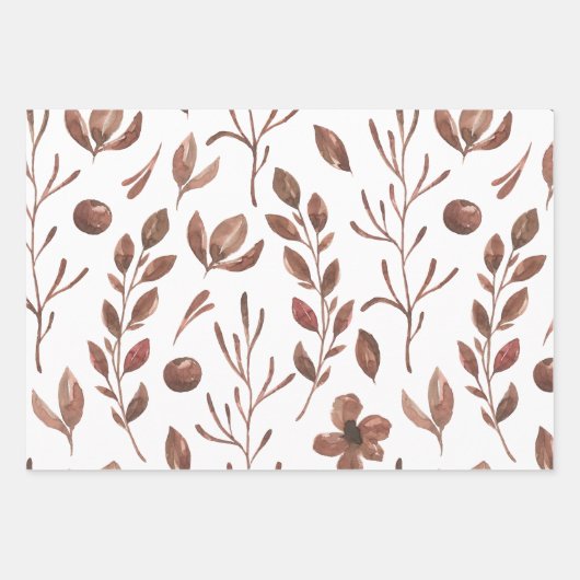 Fall Wrapping Paper-Set 3 Blätter (Vorderseite)