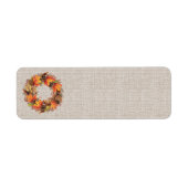 Fall Wreath Address Labels (Vorne)