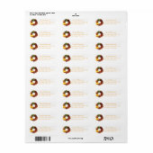 Fall Wreath Address Labels (Vorne)