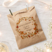 Fall Wreath Bittersweet Rustic Elegante Hochzeit Geschenktütchen (Ausgeschnitten)