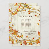 Fall Wreath Bittersweet Rustic Empfang Names (Vorne/Hinten)