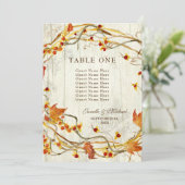 Fall Wreath Bittersweet Rustic Weddings Numbers (Stehend Vorderseite)