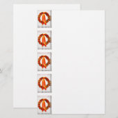 Fall Wreath Briefpapier (Vorne/Hinten)