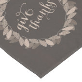 Fall Wreath Danke | Erntedank Kurzer Tischläufer (Ecke)