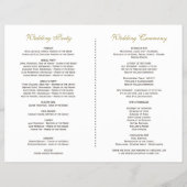 Fall-Wreath-Erntedank-Hochzeitsprogramm Flyer (Hinten)