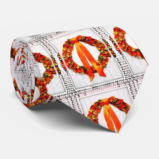 Fall Wreath Krawatte (Gerollt)