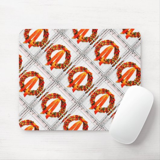Fall Wreath Mousepad (Mit Mouse)