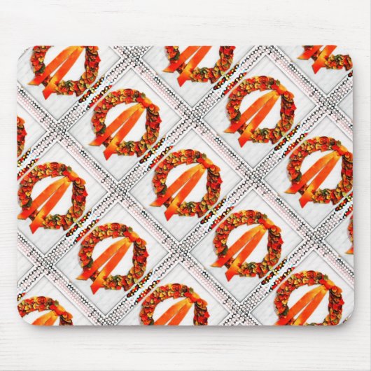 Fall Wreath Mousepad (Vorne)