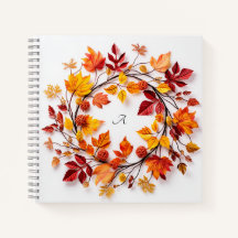Fall Wreath-Notebook